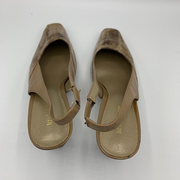 Liz Claiborne Abeline Marbled Leather Slingbacks - Picture 5 of 9